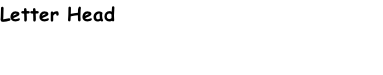 Letter Head