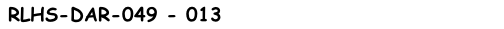 RLHS-DAR-049 - 013