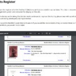Artefact Register Update